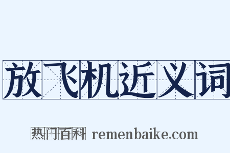 放飞机近义词是什么意思的图片